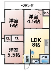 永江コーポ2の物件間取画像